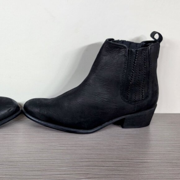 Steve Madden Nylie Chelsea Ankle Booties, Black Leather, Women's Size 5.5 - Picture 8 of 13